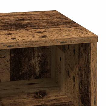 Nachttische mit LED-Lichtern 2 Stk. Altes Holz 50x34,5x50 cm