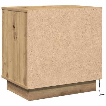 Artisan Eiche MDF mit Eichenfurnier Mittel Nachttisch