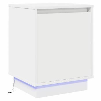 Nachttische Weiß MDF 39 x 34,5 x 50 cm Modern Nachttisch