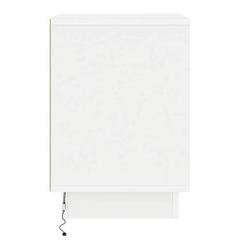 Nachttische Set aus 2 Weiß MDF 39 x 34,5 x 50 cm Stauraum