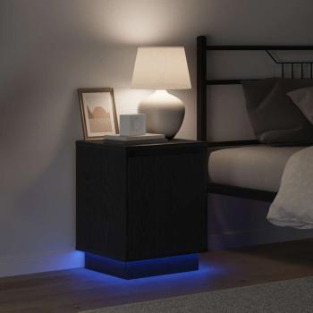 Nachttische Schwarze Eiche Werkstoffholz 39 x 34,5 x 50 cm