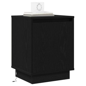 Nachttische Set von 2 Schwarze Eiche Holzwerkstoff