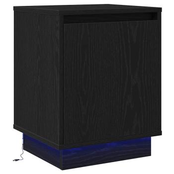 Nachttische Set von 2 Schwarze Eiche Holzwerkstoff