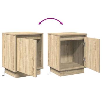 Nachttische Sonoma-Eiche Holzwerkstoff 39 x 34,5 x 50 cm