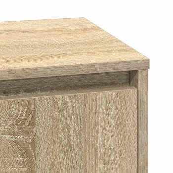 Nachttische Set aus 2 Sonoma Eiche Furnierter Holzwerkstoff