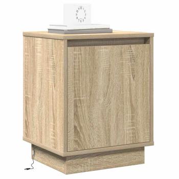 Nachttische Set aus 2 Sonoma Eiche Furnierter Holzwerkstoff