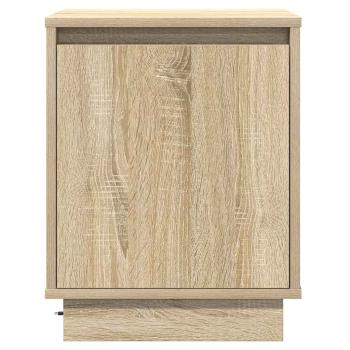 Nachttische Set aus 2 Sonoma Eiche Furnierter Holzwerkstoff
