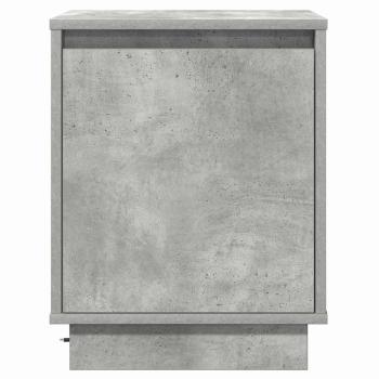 Nachttisch mit LED-Beleuchtung Beton Grau 39x34,5x50 cm