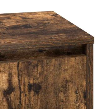 Nachttische Set aus 2 Geräucherte Eiche Werkstoff