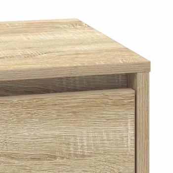 Nachttische mit LED-Lichtern 2 Stück Sonoma Eiche 39x34.5x50 cm