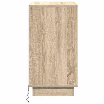 Nachttisch mit LED Sonoma Eiche 39x34,5x65 cm Holzwerkstoff