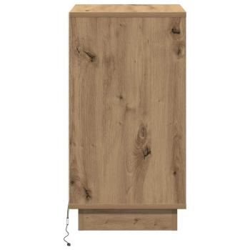 Nachttisch mit LED Artisan Eiche 39x34,5x65 cm Holzwerkstoff