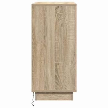 Nachttisch mit LED Sonoma Eiche 71x34,5x75 cm Holzwerkstoff