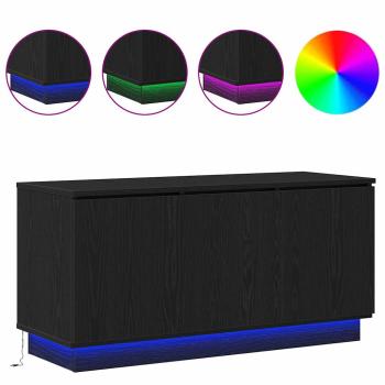 TV-Schrank Schwarz 100x38x49 cm Holzwerkstoff