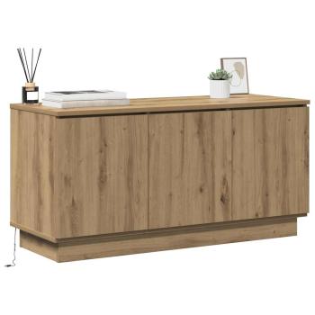 TV-Schrank Massivholz Eiche 100x38x49 cm Holzwerkstoff