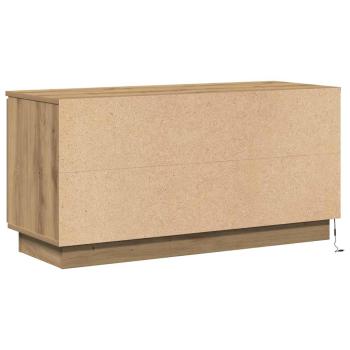 TV-Schrank Massivholz Eiche 100x38x49 cm Holzwerkstoff