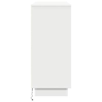 Sideboard mit LED in Weiß, 90x32x75 cm, aus Holzwerkstoff