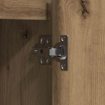 Sideboard mit LED in Artisan Eiche 90x32x75 cm aus Ingenieurholz