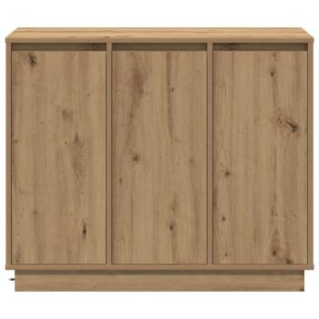 Sideboard mit LED in Artisan Eiche 90x32x75 cm aus Ingenieurholz