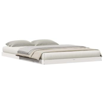 Bodenbettgestell 160x210 cm Massivholz Kiefer