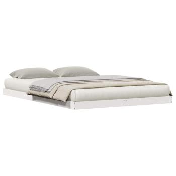 Bodenbettgestell 160x220 cm Massivholz Kiefer