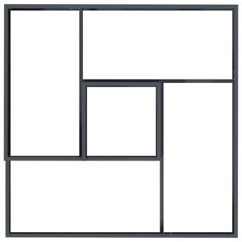 Töpfe & Pflanzenkübel Anthrazit Kunststoff Groß Metallpflanzer