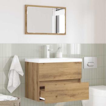 ARDEBO.de - 2-teiliges Badezimmermöbel Set Artisan Oak Holzwerkstoff