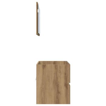 2-teiliges Badezimmermöbel Set Artisan Oak Holzwerkstoff