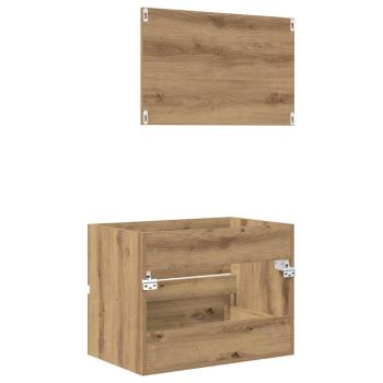 2-teiliges Badezimmermöbel Set Artisan Oak Holzwerkstoff