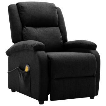 Massagesessel Elektrisch Schwarz Stoff