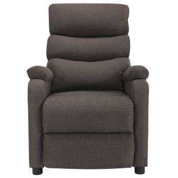 Massagesessel Elektrisch Taupe Stoff