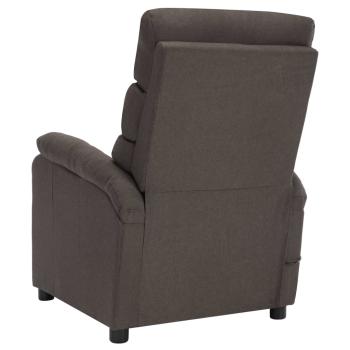 Massagesessel Elektrisch Taupe Stoff