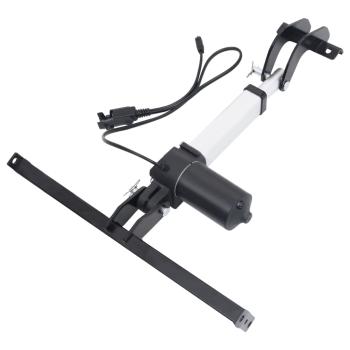 Elektrischer Massagesessel Dunkelgrün Stoff