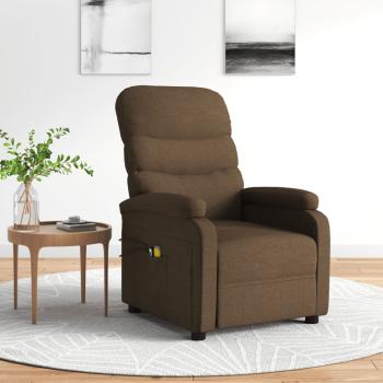 ARDEBO.de - Massagesessel Elektrisch Braun Stoff