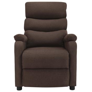 Massagesessel Elektrisch Braun Stoff