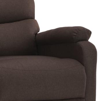 Massagesessel Elektrisch Braun Stoff