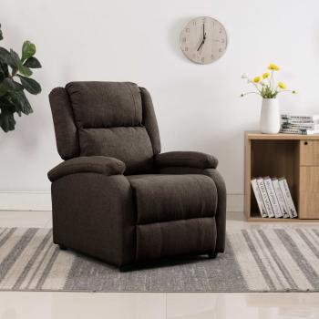 Relaxsessel Dunkelbraun Stoff