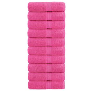 ARDEBO.de - Premium-Gästetücher SOLUND 10 Stk. Rosa 30x50 cm 600 g/m²