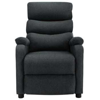 Massagesessel Elektrisch Dunkelgrau Stoff