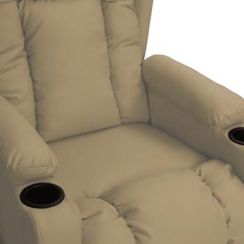 Massagesessel Cappuccino-Braun Kunstleder