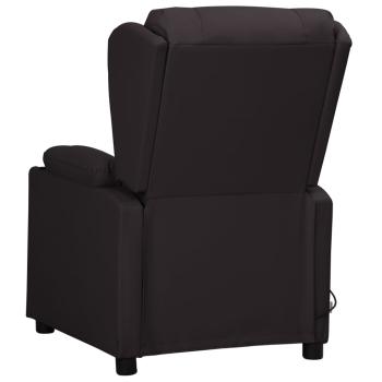 Massagesessel mit Aufstehhilfe Schwarz Kunstleder