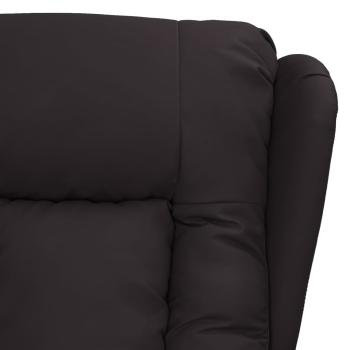 Massagesessel mit Aufstehhilfe Schwarz Kunstleder