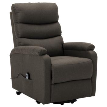 Aufstehsessel Taupe Stoff
