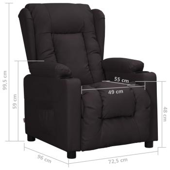 Relaxsessel Schwarz Kunstleder