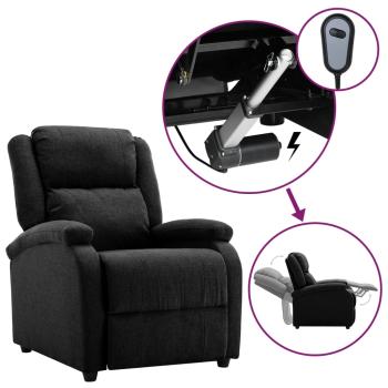 Relaxsessel Elektrisch Schwarz Stoff