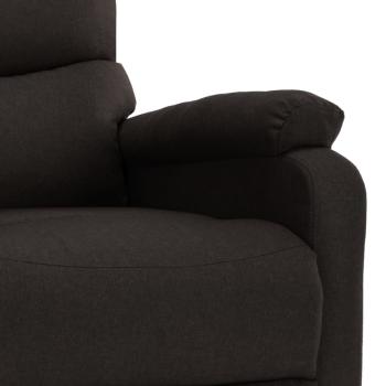 Massagesessel Elektrisch Dunkelbraun Stoff