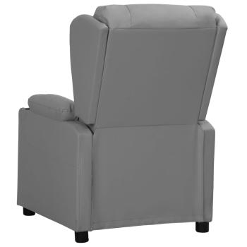 Relaxsessel Grau Kunstleder