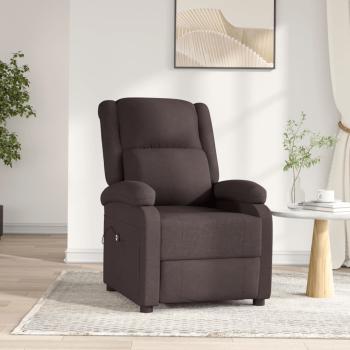 ARDEBO.de - Relaxsessel Elektrisch Dunkelbraun Stoff