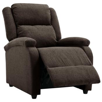 Relaxsessel Elektrisch Dunkelbraun Stoff