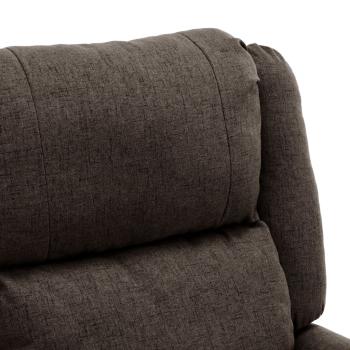 Relaxsessel Elektrisch Dunkelbraun Stoff
